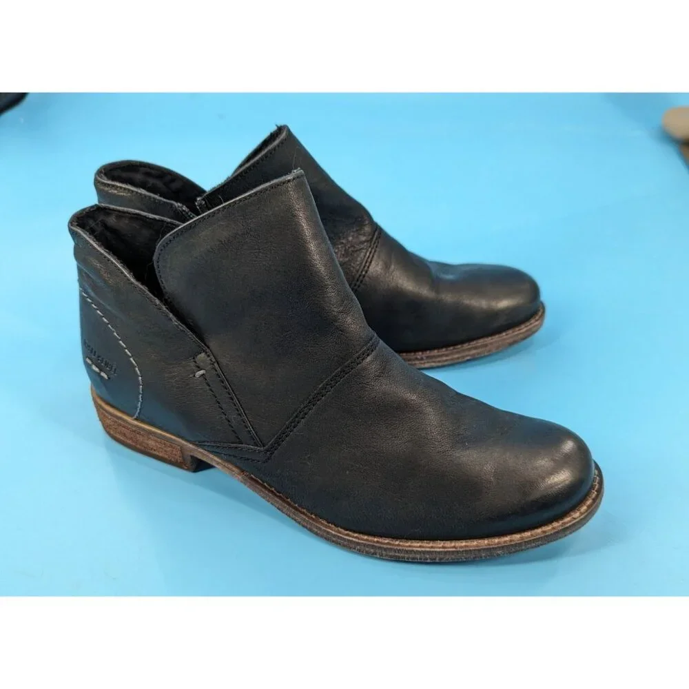Josef Seibel Sienna 81 Black Washed NWOB Bootie $185‎